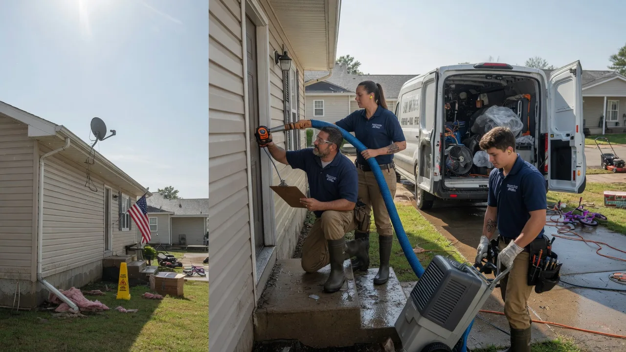 Ceiling Water Damage Restoration in Cambria, WI near me