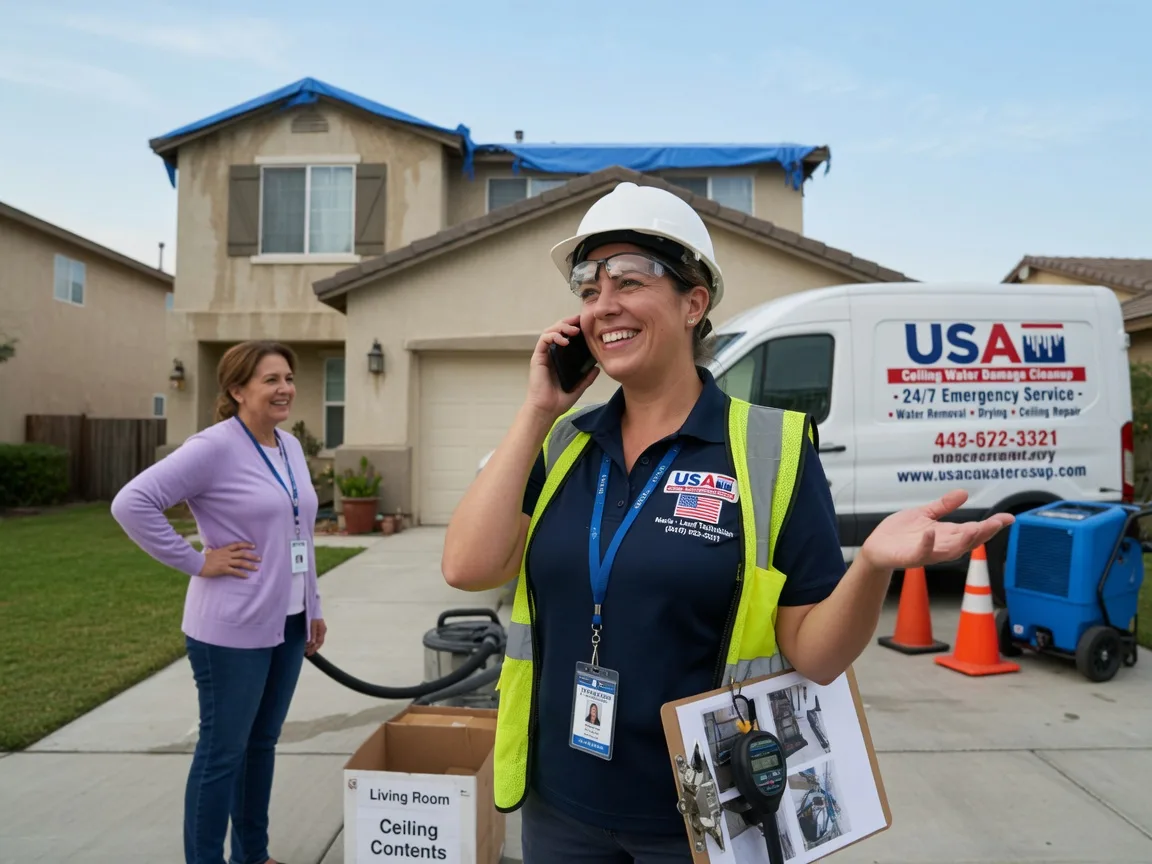 Ceiling Water Damage Restoration Cambria, WI FAQs